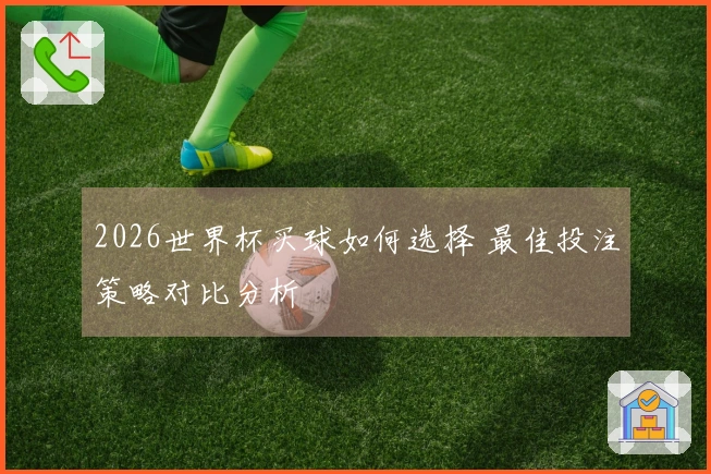 2026世界杯买球如何选择 最佳投注策略对比分析